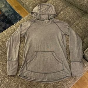 ExOfficio women’s lightweight stretch hooded shirt with insect shield.